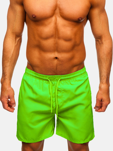 Men’s Swimming Trunks Green-Neon Bolf QD28