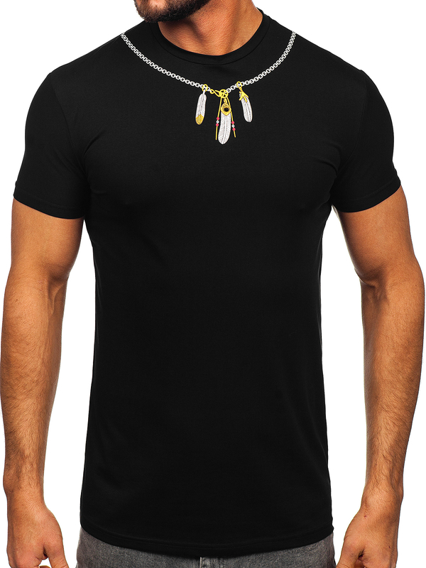 Men's Printed T-shirt Black Bolf MT3051