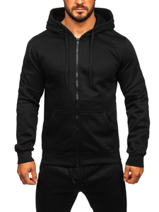 Men's Tracksuit with Hood Black Bolf 10386