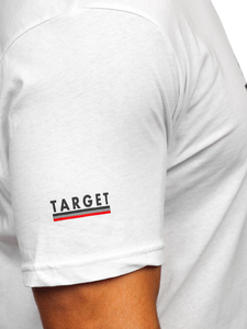 Men's Cotton Printed T-shirt White Bolf 14738