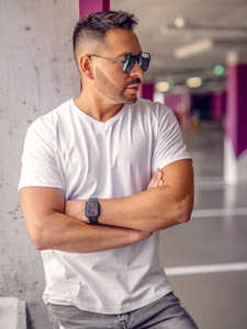 Men’s Basic V-neck T-shirt White Bolf 192131A