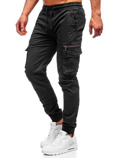 Men's Cargo Joggers Black Bolf CT6702