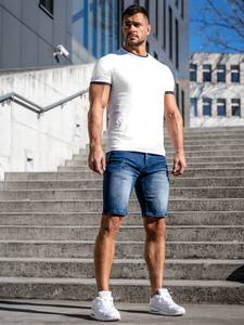 Men's Denim Shorts Navy Blue Bolf MP0044B