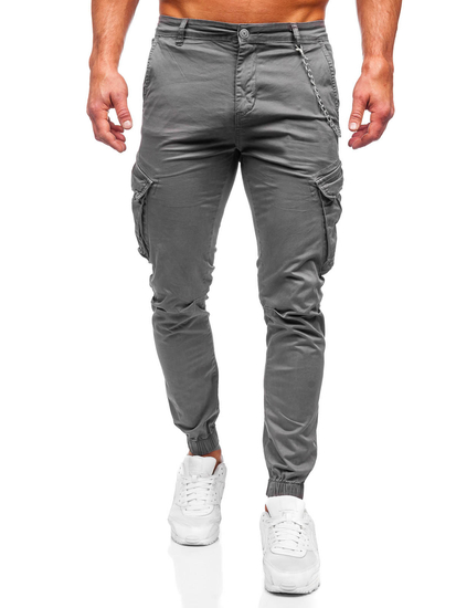 Men's Cargo Joggers Grey Bolf SK850
