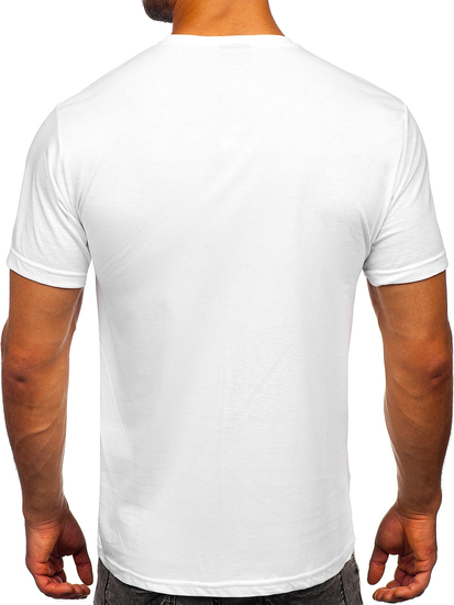 Men's Cotton Printed T-shirt White Bolf CMR18