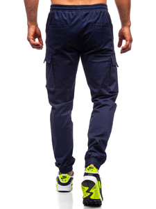 Men's Cargo Joggers Navy Blue Bolf 701