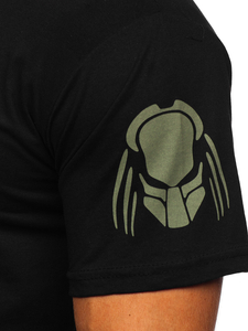 Men's Cotton Printed T-shirt Black Bolf 192379