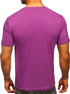Men's Basic Cotton T-shirt Violet Bolf 192397