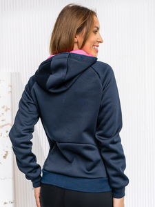 Women's Lightweight Jacket with hood Navy blue Bolf KSW4009A1