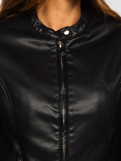 Women's Leather Jacket Black Bolf 11Z8008