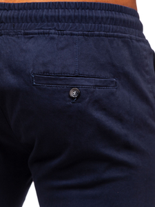Men's Joggers Dark Navy Blue Bolf 1145