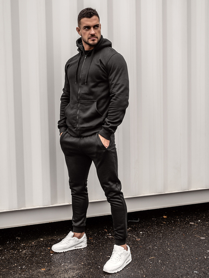 Men's Tracksuit with Hood Black Bolf 10386