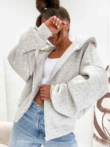 Women's Warm Butterfly Hoodie Heathered Bolf 821112