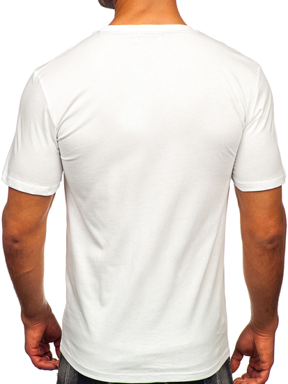 Men's Cotton Printed T-shirt White Bolf MPO3484