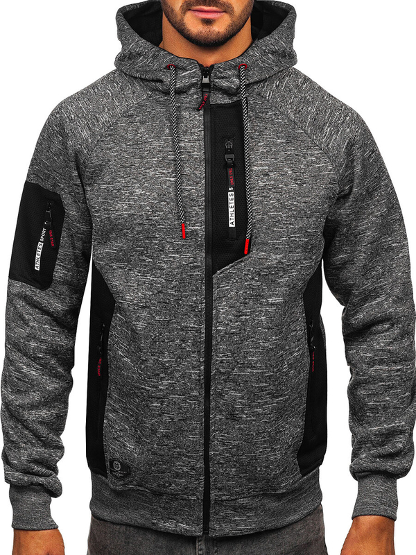 Men’s Warm Hoodie Anthracite Bolf TC1306