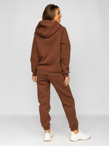 Women's 2-Piece Tracksuit Brown Bolf 5996