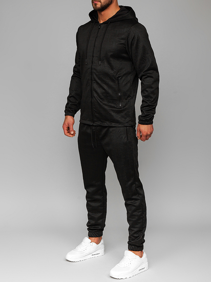 Men's Tracksuit with Hood Black Bolf 3A162