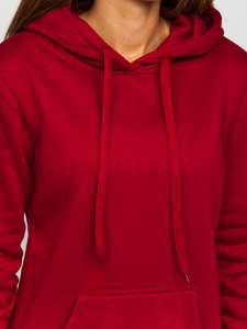 Women's Longline Hoodie Claret Bolf YS10003-A