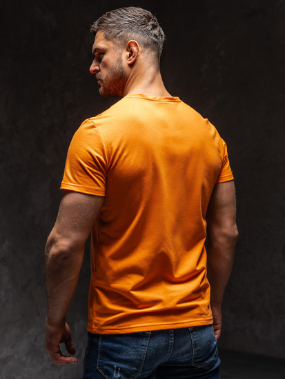 Men's Printed T-shirt Orange Bolf Y70005