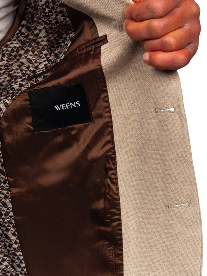 Men’s Casual Blazer Beige Bolf 24401
