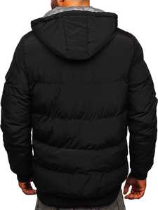 Men's Quilted Winter Jacket Black Bolf 7408