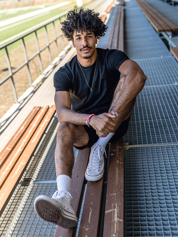 Men's Basic Cotton T-shirt Black Bolf 192397A