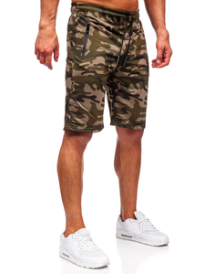 Men's Camo Shorts Green Bolf JX862