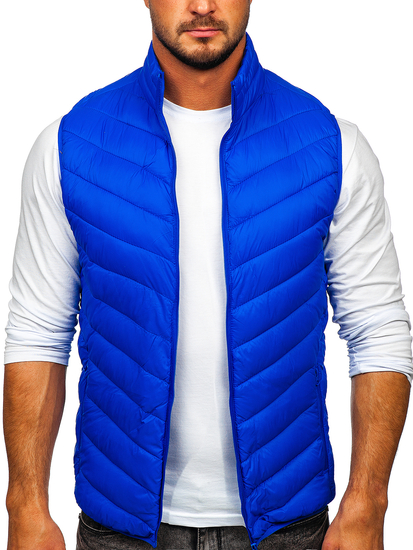 Men's Quilted Gilet Blue Bolf 13073