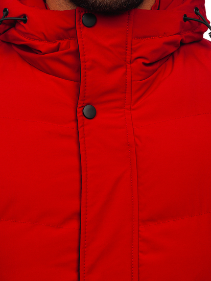 Men's Quilted Winter Jacket Red Bolf 7330