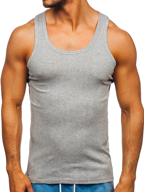 Men's Basic Tank Top Grey Bolf NB001