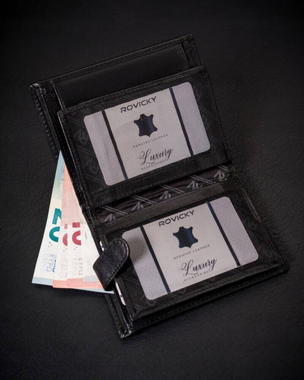 Men's Leather Wallet Black 25912