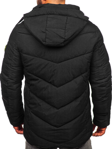 Men's Winter Quilted Jacket Black Bolf 22M55
