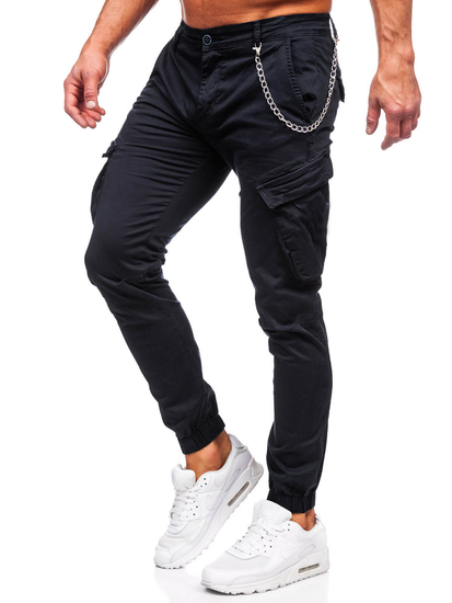 Men's Cargo Joggers Black Bolf SK850