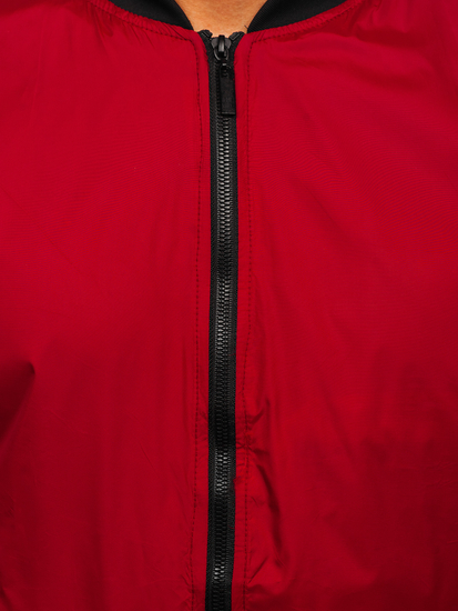 Men's Lightweight Bomber Jacket Claret Bolf 5M708