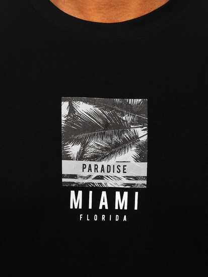 Men's Cotton Printed T-shirt Black Bolf MPO3500