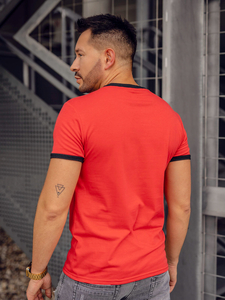 Men's Basic T-shirt Red Bolf 8T83A