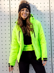 Women's Winter Sport Jacket Green-Neon Bolf HH012