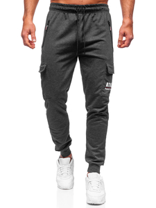 Men's Cargo Sweatpants Graphite Bolf JX5061