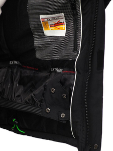 Men's Winter Ski Jacket Black-Green Bolf 1910