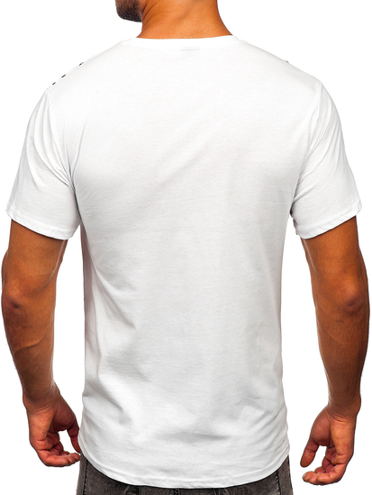Men's Printed T-shirt White Bolf 14476