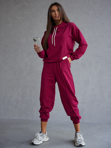 Women’s 2-Piece Sport Outfit Claret Bolf 82162
