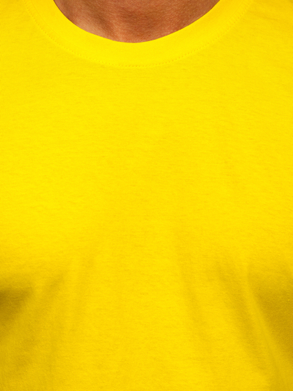 Men's Basic Cotton T-shirt Yellow Bolf 192397