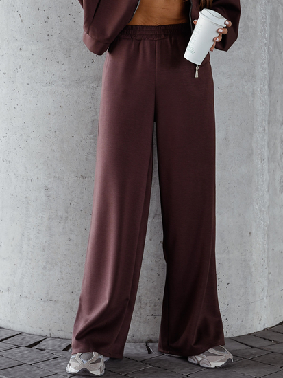 Women’s 2-piece Zip Butter Sport Outfit Chocolate Bolf 821109