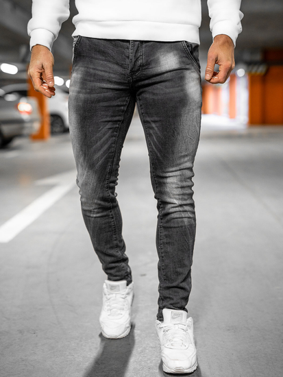 Men's Jeans Regular Fit Black Bolf MP004N