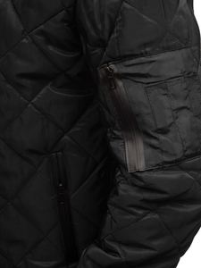 Men's Transitional Bomber Jacket Black Bolf AK76-A