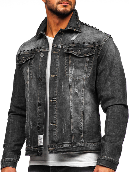 Men's Denim Jacket Black Bolf MJ504N