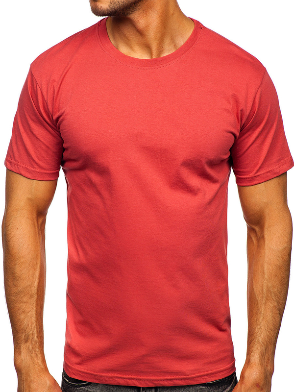 Men's Basic Cotton T-shirt Salmon Bolf 192397