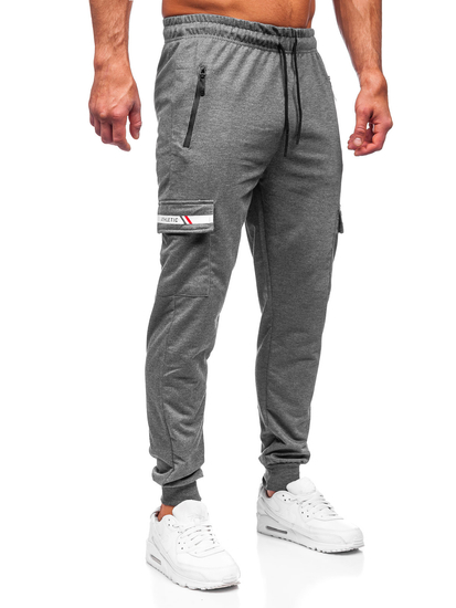 Men's Cargo Sweatpants Anthracite Bolf JX5063
