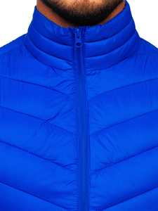 Men's Quilted Gilet Blue Bolf 13073
