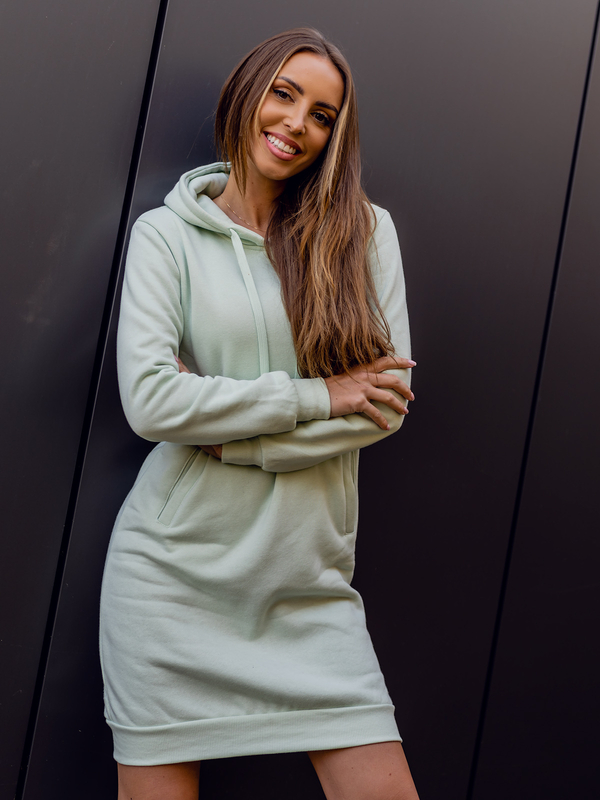 Women's Longline Hoodie Mint Bolf YS10005